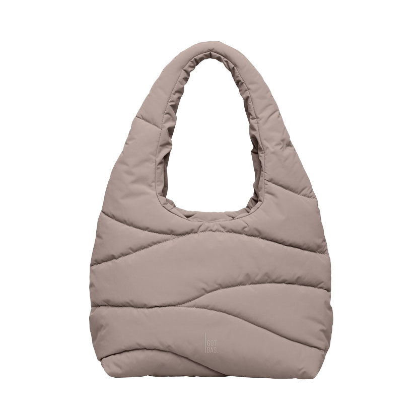 Wavy Puffer Shoulder Bag (Monochrome)
