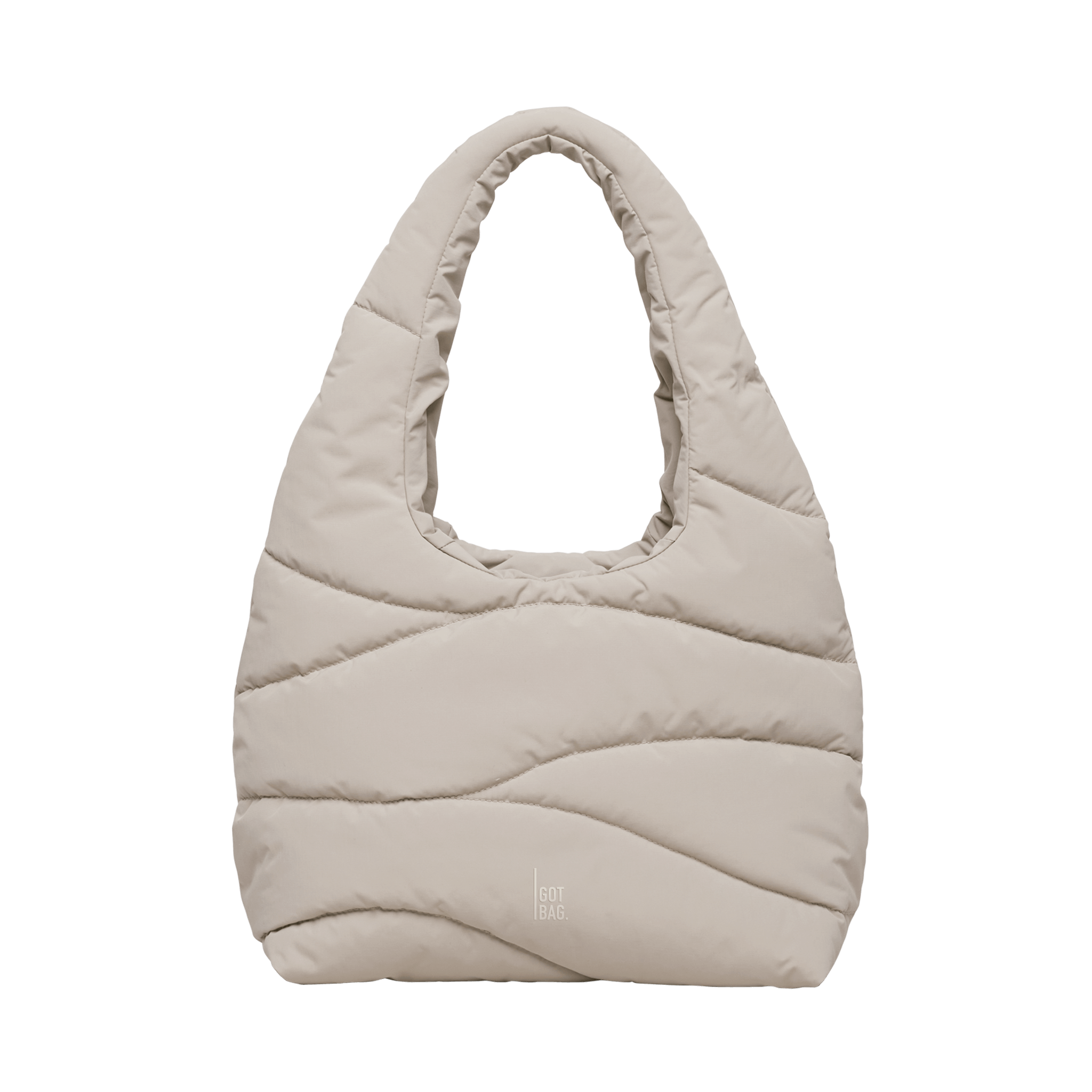 Wavy Puffer Shoulder Bag (Monochrome)