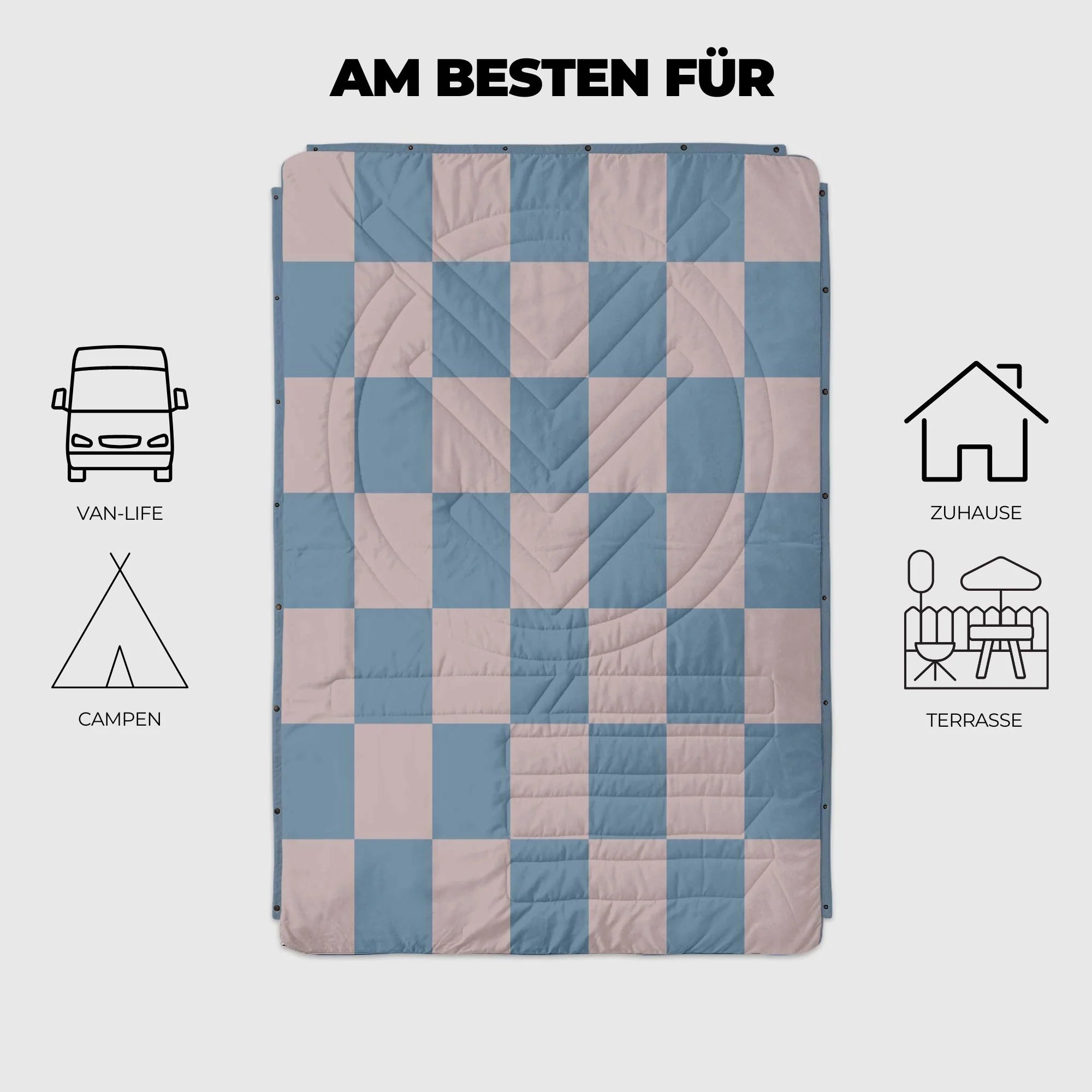 Cloudtouch Pillow Blanket Blue Dancer