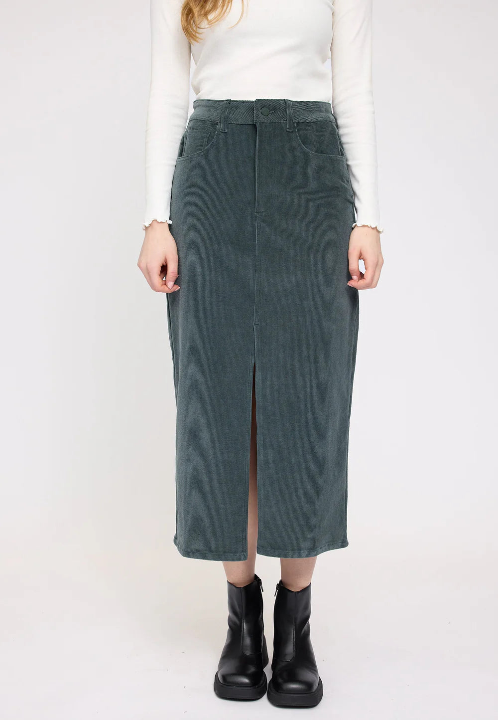 Corduroy Midi Skirt