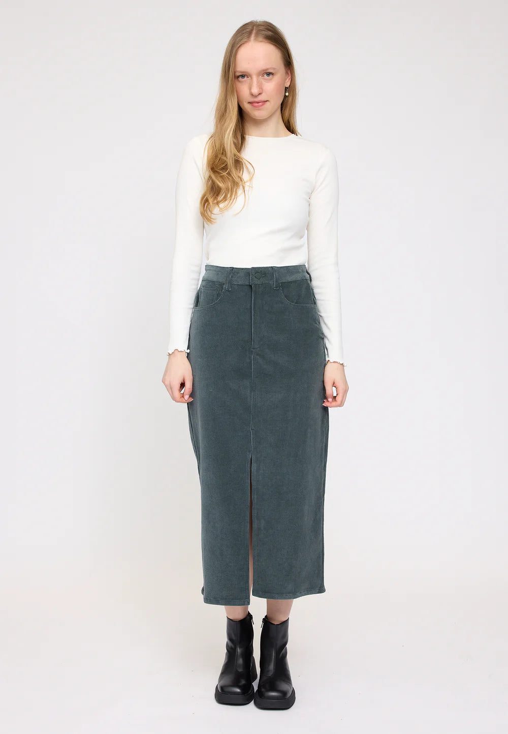 Corduroy Midi Skirt