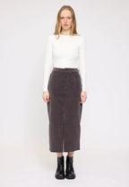 Corduroy Midi Skirt