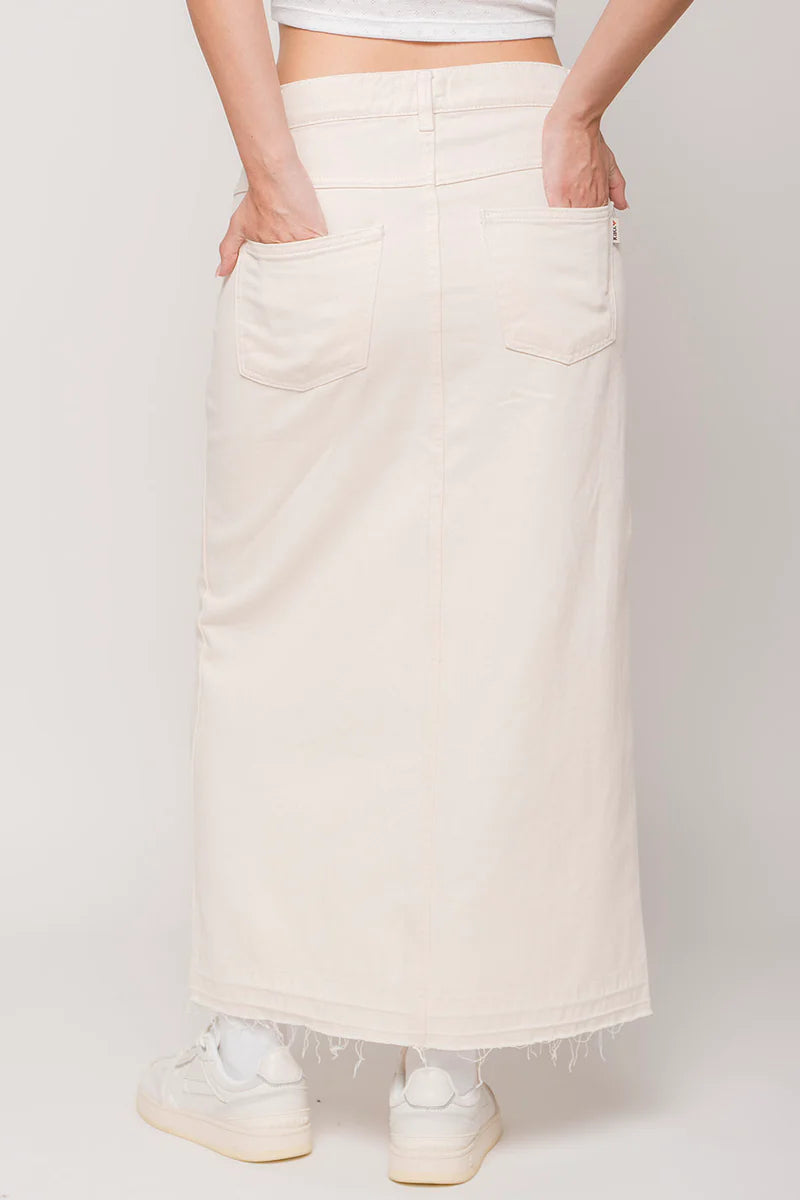Long Denim Skirt