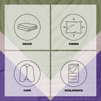 Cloudtouch Pillow Blanket Light Forest