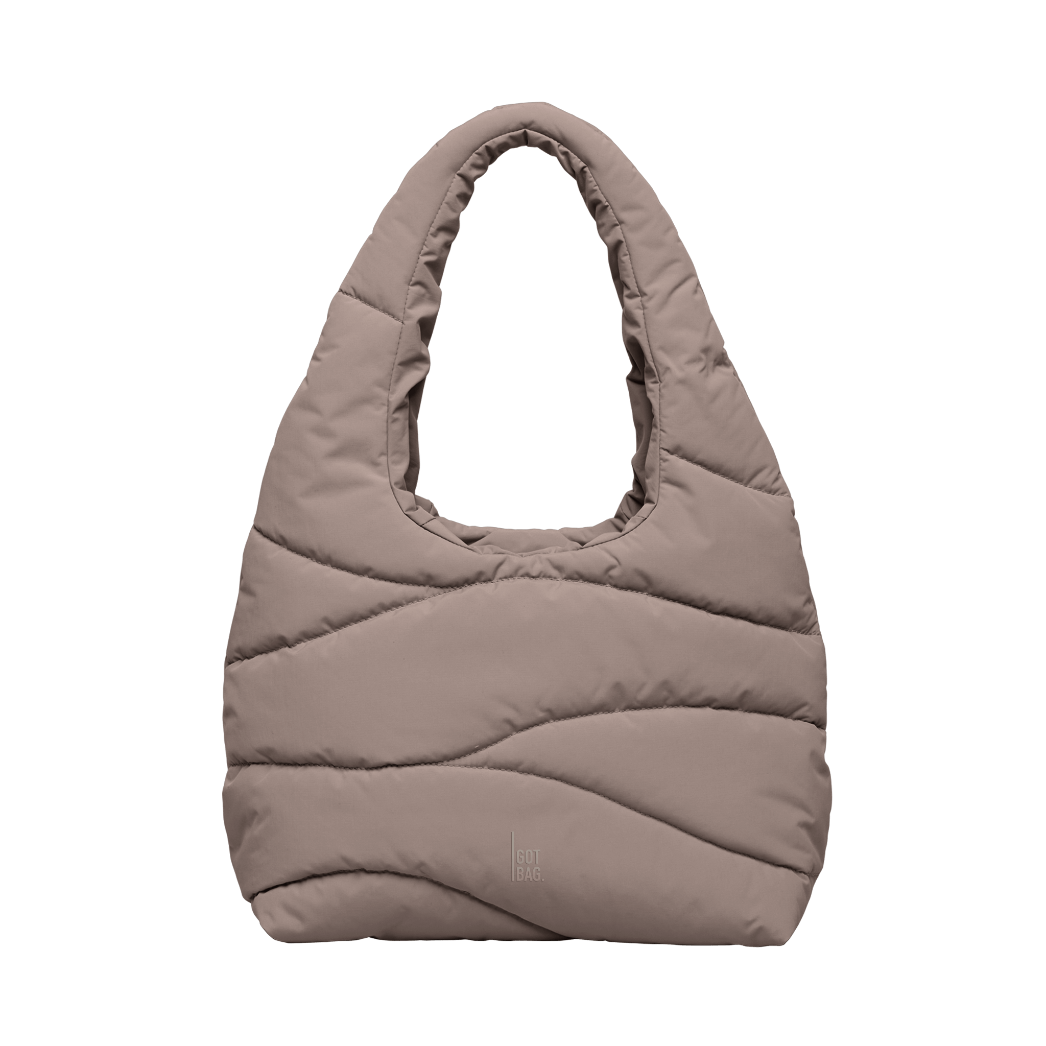 Wavy Puffer Shoulder Bag (Monochrome)