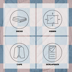 Cloudtouch Pillow Blanket Blue Dancer